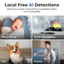 IMILAB C40 8MP 4K HD Security Camera 5G WiFi Indoor Surveillance for Kid Baby Pet PTZ Cam with Person Pet Track Powerful AI Detect Cameras Work with Alexa Google Assistant