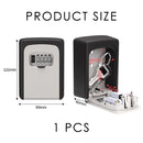 Wall Mounted Key Box Key Safe Key Cabinet for Outdoor Use with Key Storage Safe Waterproof Box with Key Lock for Home Garage