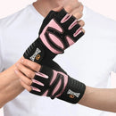 GOUNOD 1Pair Workout Half-finger Gloves Breathable Wear-resistant Extended Strap Fitness Sports Gloves for Barbell Equipment Eeightlifting Iron Exercise