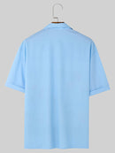 INCERUN Men Shirts Fashion Flower Print Shirt Mens Summer Streetwear Lapel Short Sleeve Top Daily Casual Shirts S-5XL