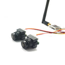EWRF FPV Dual Camera System 1000TVL CMOS Mini Two Cameras + 5.8Ghz 600mW 40CH VTX + 3CH Switch Support PMW for RC Racing Drone