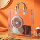 Folding Small Fan Portable Home Mute USB Desktop Charging Three Level Atmosphere Night Light Small Electric Fan