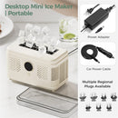 EXPED SMART Portable Mini Countertop Ice Maker Machine Quick 12 Solid Ice Cubes in 20 Mins Quiet & Compact for Home Office Camping Car Use