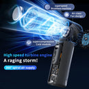 Handheld 100 Wind Speed Ice Cooling Fan  USB Small Desktop Portable Cooling High Speed Long Endurance Fan With LED Digital Display