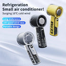 Handheld 100 Stepless Speed Fan Portable USB Rechargeable Desk Fan 3000mAh Battery Turbo Engine Ice Porcelain Cooling
