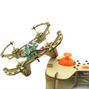 DIY Wooden Remote Control Drone Assembly Kit Remote Control Quadcopter Aircraft Altitude Hold Learning Flying Stem Education Toy Chrismas Gift