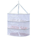 Folding Hanging Drying Rack Mesh Dryer with Zippers For Shrimp Fish Fruit Vegetables Herb