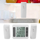 Home Indoor Wireless Digital Audible Alarm Refrigerator Thermometer with 2PCS Sensor Min/Maximum Display