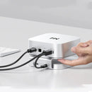 Hagibis MC60 MC60H USB-C Hub with M.2 SSD Enclosure for Mac Mini M4/M4 Pro Stand Type-C Docking Station SSD Case USB3.2 Gen2 SD4.0 TF4.0 4K HD