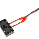 For OKHL Radiator 540 550 3650 3660 3670 Motor Cooling High Speed Metal Dual Fan 3010 1/7 1/8 1/10 Engine RC Cars Vehicles Models Spare Parts