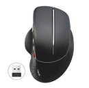 HXSJ T32 2.4G Wireless Vertical Gaming Mouse 1200-4800 DPI Aluminum Side Roller 6 Keys Ergonomic Design Anti Mouse Hand Gamer Mice for PC Laptop Computer