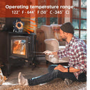 Energy Saving Fireplace Fan 5 Blade Fireplace Quiet Safe Heat Powered Stove Fan No Electricity Log Wood Burner Eco Friendly Fan-DY575J