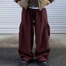 INCERUN Mens Casual Deconstructed Pleated Carrot Pant Casual Daily Solid Color Design Long Trousers Male S-5XL