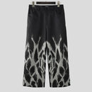 INCERUN Mens Casual Print Color Block Pant Zipper Button Casual Loose Fit Long Pants with Pockets for Men S-5XL