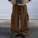 INCERUN Mens Casual Deconstructed Pleated Carrot Pant Casual Daily Solid Color Design Long Trousers Male S-5XL