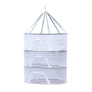 Folding Hanging Drying Rack Mesh Dryer with Zippers For Shrimp Fish Fruit Vegetables Herb