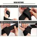 GOUNOD 1pair Sport Fitness Wrist Lifting Straps Wristband Silicone Non-slip Deadlift Grip Belt for Fitness Weightlifting Pull-up Exercise Training
