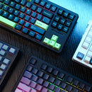 Delux KM87PRO Mechanical Gaming Keyboard Three-mode Gasket Structure Hot Swappable 87 keys Layout RGB Two-color Injection PBT Keycaps Rechargeable Wired E-sports Gamer Keyboards
