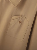 INCERUN Men Shirts Fashion Solid Color Lapel Shirt Top Daily Long Sleeve Shirt Mens Clothing with Pocket Casual Men's Suits