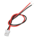 Excellway 100Pcs Mini Micro JST 2.0 PH 2Pin Connector Plug With 120mm Wires Cables