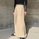 INCERUN Men Wide Legs Skirt Pants, False Two-piece Design Loose Fit Long Trousers for All Season Large Size S-5XL