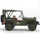 HG TRASPED HG4-58 RTR 1/14 2.4G 4WD RC Car Willys Military Truck for Jeep Off-Road Climbing LED Light Sound Winch Two Speed Metal Frame Rock Crawler Full Proportional Vehicles Models Toys