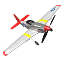 Eachine Mini Mustang P-51D V2 EPP 400mm Wingspan 2.4G 6-Axis Gyro RC Airplane Trainer Fixed Wing BNF/RTF One Key Return Compatible DSM S-BUS Protocol for Beginner