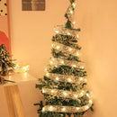 Festive Home Decor Ornament Christmas Tree Decoration Ribbon LED String Lights Christmas Tree Decoration Ribbon Led Light String Lights With Holiday Gift Box Bow Satin Copper Wire Lights