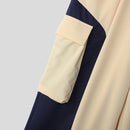 INCERUN Mens Contrast Color Workwear Pocket Pant Fashion Loose Fit Elastic Waist Drawstring Trousers S-5XL