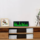 Dynamic LED Music Spectrum Clock Picking Lamp Voice Control Wire Control LED Music Spectrum Rhythm Display RGB Light Electronic Clock Voice Activated Car Audio Level Indicator VU Meter Atmosphere Lamp
