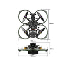 Flywoo FlyLens 85 HD O4 / O4 PRO 2S 2 Inch Brushless Whoop FPV Racing Drone BNF with GOKU F405 HD Digital System
