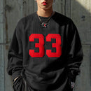 INCERUN Mens Digital Print Textured Long-Sleeve T-Shirt Fashion Mesh Fabric Matching Top Loose Fit Plus Size S-5XL