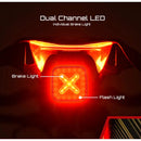 Enfitnix Cubelite III Smart Bike Taillight Brake Sense 400mAh Battery 4 Light Modes USB-C Rechargeable IPX6 Waterproof Wear-resistant Aluminum Shell Bicycle Rear Light for Night Cycling