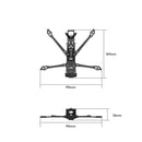 Flywoo Explorer LR 4 Deadcat 4 Inch Long Range Frame Kit Support DJI O4 / O4 PRO Air Unit for DIY FPV Racing Drone