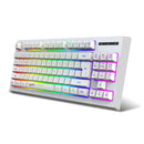 HXSJ L100 2.4G Wireless Keyboard 87 Keys Multimedia Function RGB Backlit Rechargeable Keyboard for Computer Laptop Home Office