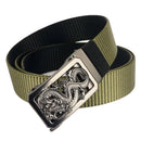 ENNIU 125cm Metal Buckle Tactical Belt Nylon Army Military Outdoor Casual Belt for Men Women
