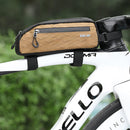 ESLNF Portable Bike Tube Bag Waterproof Big Capacity Top Zipper Hook Loop Strap Installation Nylon Bicycle Frame Bag for MTB Outdoor Riding