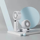 Foldable Handheld Fan 150 High Speed Adjustable Noise Free USB Rechargeable 5000mAh Lightweight Design Cooling