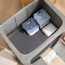 HONEIER 66L Storage Bags Clothes Organizer Storage Containers with Durable Handles Thick Fabric for Clothing Blanket Comforters Bed Sheets Pillows