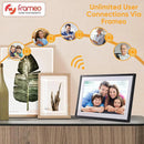 Frameo 10.1"  HD  IPS HD Touch Screen Digital Photo Frame WiFi Cloud Frame Digital Picture Frame 32GB Smart WiFi Digital Photo Frame with 1280x800 Wall Mountable