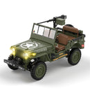 HG TRASPED HG4-58 RTR 1/14 2.4G 4WD RC Car Willys Military Truck for Jeep Off-Road Climbing LED Light Sound Winch Two Speed Metal Frame Rock Crawler Full Proportional Vehicles Models Toys