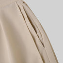 INCERUN Men Trendy Layered Skirt Pants Loose Fit Casual Comfortable Wide Leg Trousers with Side Pockets Plus Size