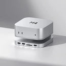 Hagibis MC60 MC60H USB-C Hub with M.2 SSD Enclosure for Mac Mini M4/M4 Pro Stand Type-C Docking Station SSD Case USB3.2 Gen2 SD4.0 TF4.0 4K HD