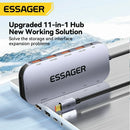 Essager 11 in 1 Type-C Docking Station 3*USB 3.2 Gen1 5Gbps HDMI 4K@30HZ VGA RJ45 1000Mbps PD Charger USB Hubs 100W For Macbook Air Pro Adapter Splitter