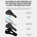 ESLNF Soft High Elastic Silicone Anti-slip Bicycle Saddle Thickened Shock Absorption Waterproof Bike Cover Cushion for Outdoor MTB Riding