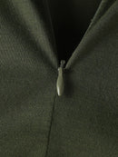 INCERUN Men's Solid Color Jumpsuits Stacked Collar Sleeveless Back Zipper Overalls