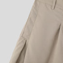 INCERUN Men Casual Baggy Pants Simple Solid Color Button Front Wide Leg Trousers for Men Large Size S-5XL