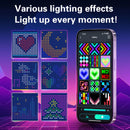 iDeal LED Control Intelligent Colorful Point Control Curtain Light 160x160cm Smart Curtain Lamp 256PCS RGB Lamp Bead IP65 Waterproof