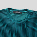 INCERUN Men T-Shirts Fashion Solid Color Skinny Elastic Top Tee Casual Summer Round Neck Short Sleeve Mens Clothing