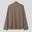 INCERUN Men Simple Textured Cardigan Sweater Comfortable Loose Fit Botton Front Lapel Thick Sweater Cardigan for Men Fall Plus Size S-5XL